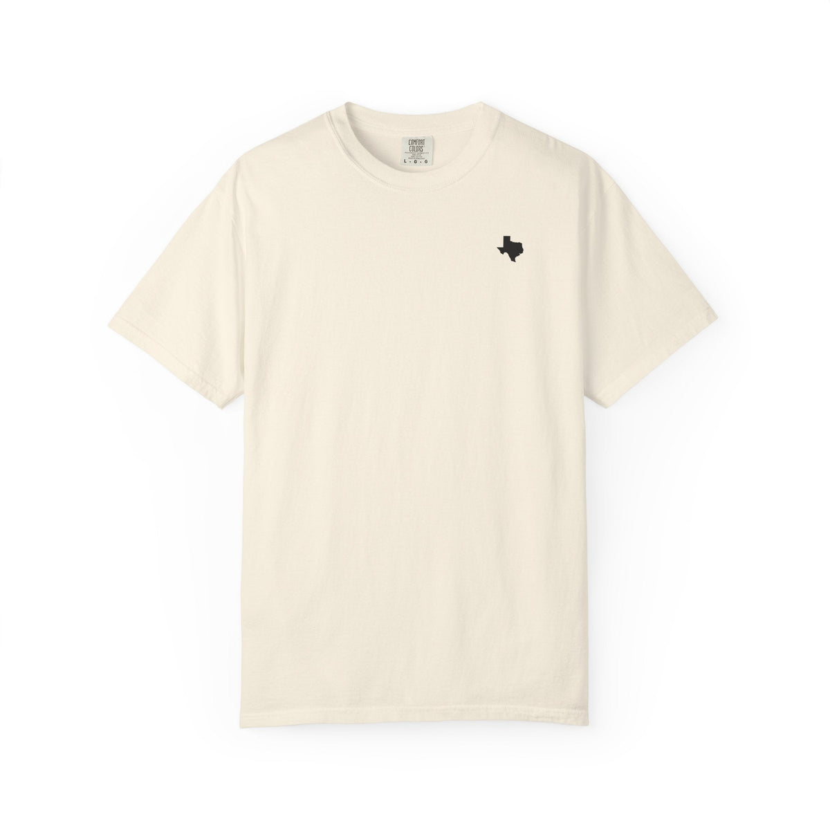 Texas tee on garment-dyed Comfort Colors cotton